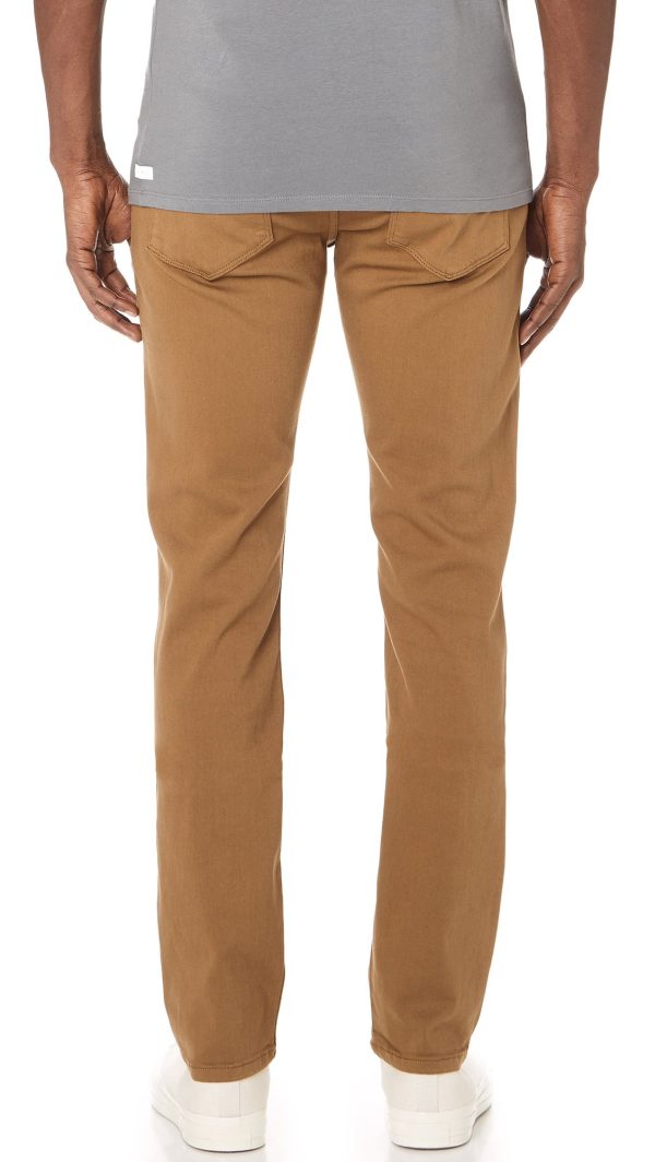 Men's Slim Straight Brown Jeans