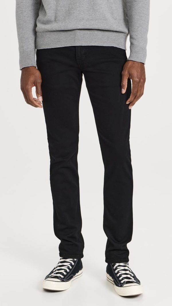 Men's black slim jeans