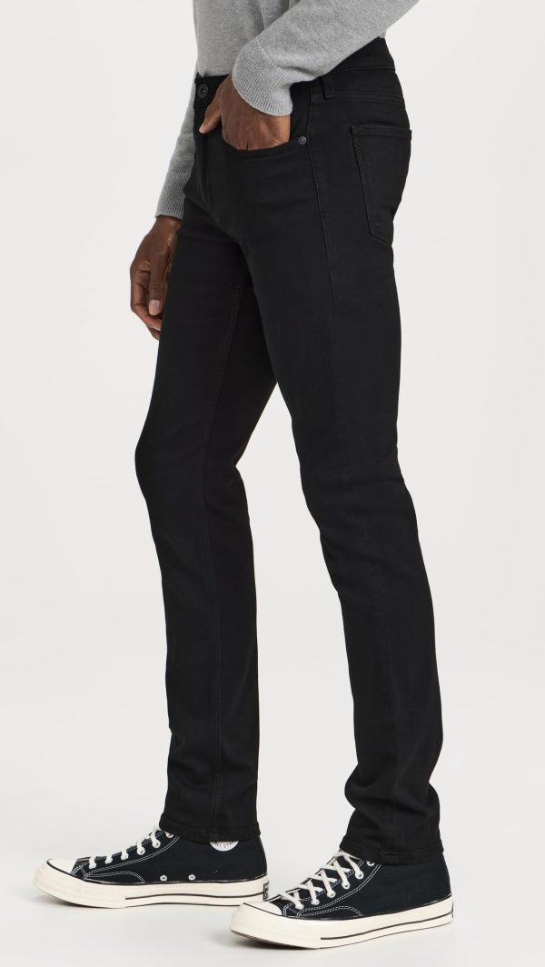 Men's black slim jeans